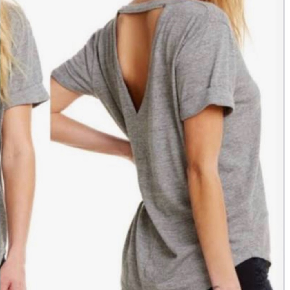 Chaser Gray Open Back Long Sleeve Size medium